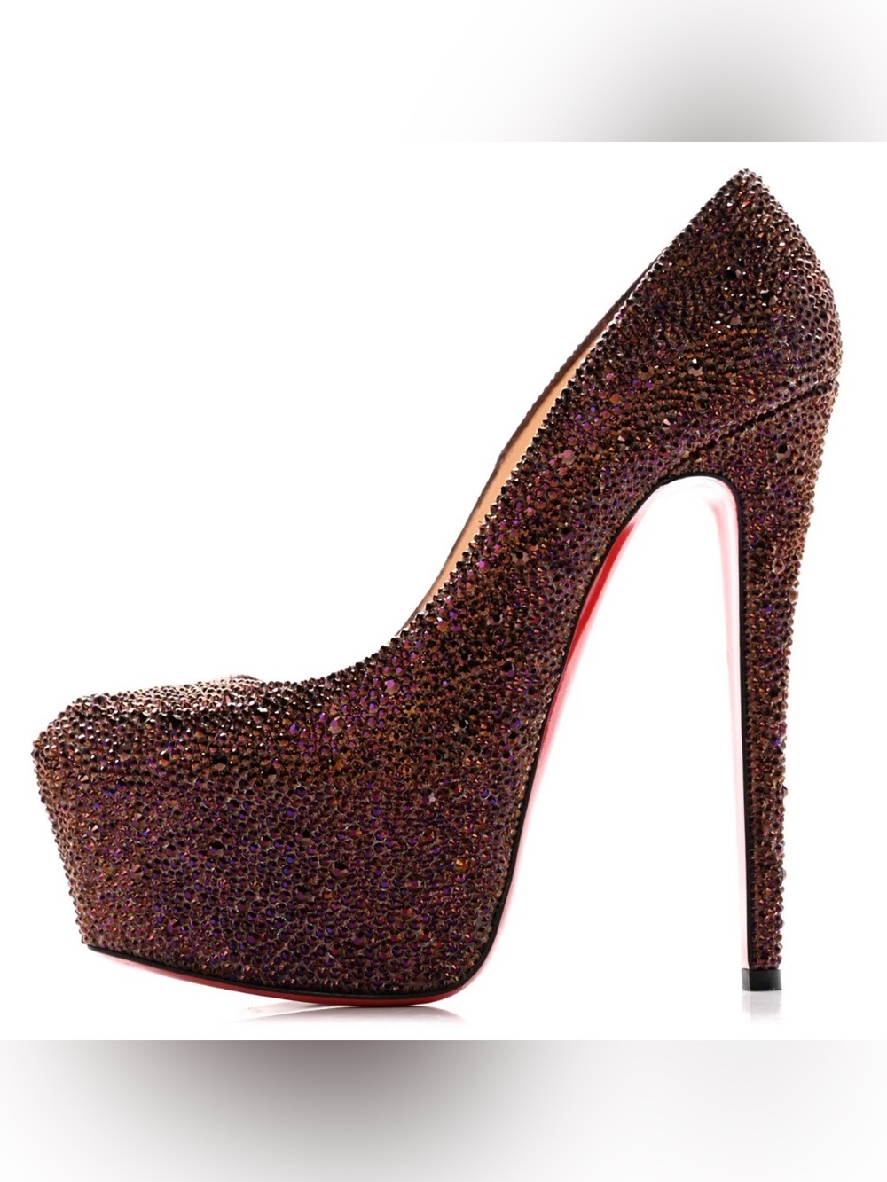 CHRISTIAN LOUBOUTIN Crystal Burma Daffodile Strass 160 Pumps RETAIL 5,995